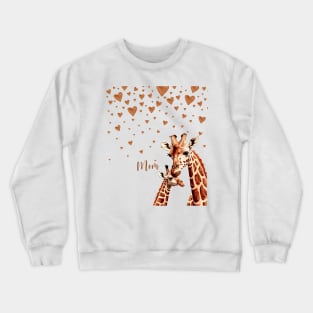 Mother Giraffe and her Baby, Mother’s Day Gift Crewneck Sweatshirt